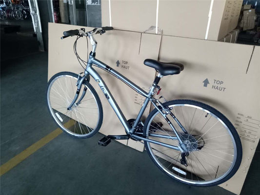 オーダーメイド アルミフレーム 21S 女性用都市自転車 フィットネス自転車 ハイブリッド自転車 成人用
