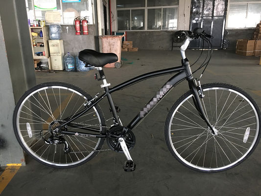 オーダーメイド アルミフレーム 21S 女性用都市自転車 フィットネス自転車 ハイブリッド自転車 成人用