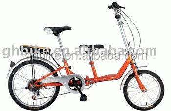ママと息子のダブルバイク アルミ合金製の輪材の20インチ折りたたみ自転車