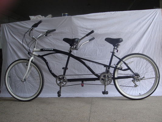 OEM 26インチ アダルト タンデム ビーチ クルーザー バイク 長さ 1.8m 負荷容量 300kg
