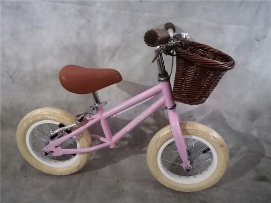 スチールフォークとフレーム バランス自転車 子供 3-5歳 青色 12インチ