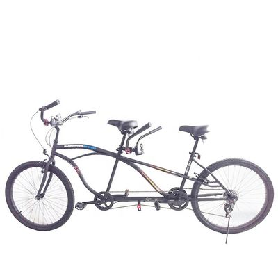 CE認証鋼筋 26インチ シマノ 7スピード ビーチクルーザー 2人乗りのタンドムバイク