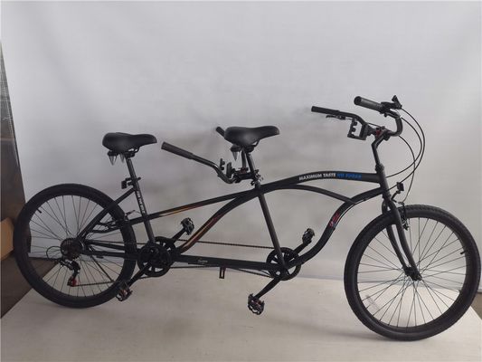 CE認証鋼筋 26インチ シマノ 7スピード ビーチクルーザー 2人乗りのタンドムバイク