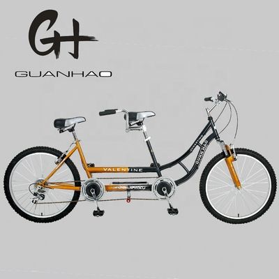 24インチ シマノ 7速 OEM CE スチール タンドム 2人用 自転車 フォーク懸垂