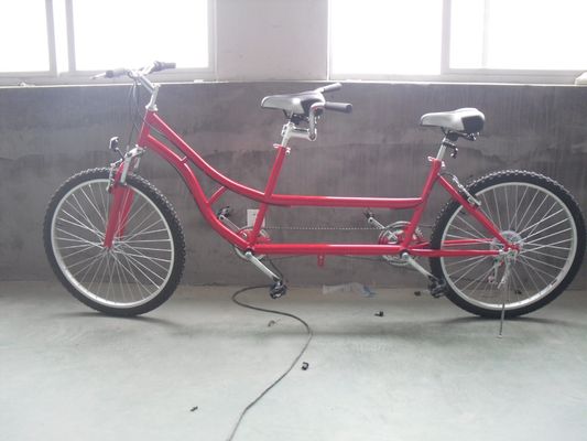 24インチ シマノ 7速 OEM CE スチール タンドム 2人用 自転車 フォーク懸垂