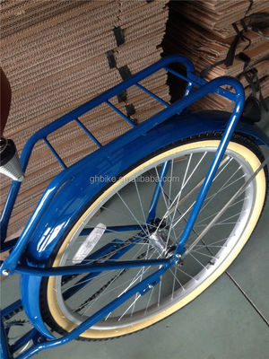 26インチ 男性のビーチクルーザー自転車 裏持ちとシングルスピードハードフレーム鋼