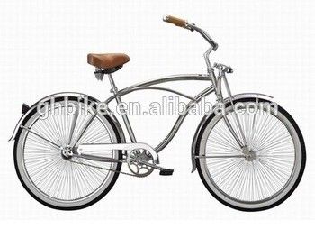 26インチマグネシウム合金輪 ローライダー スプリングフォーク ビーチクルーザー バイク 自転車