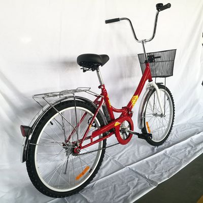 20インチ スモールサイズの折りたたむシティバイク 鉄鋼のクランセットと通常のペダルが含まれています