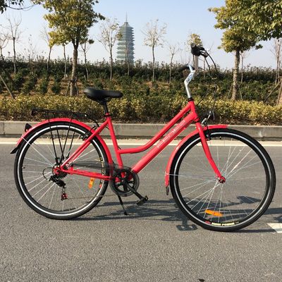 ストリート 28インチ Ofo 7 スピード レトロ レディース レディース 女の子 CE オランダスタイル ホワイト シティバイク