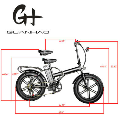 48V 13AH 750W 電動折りたたみ自転車 20インチ折りたたみフレームとマグネシウム合金ホイールセット