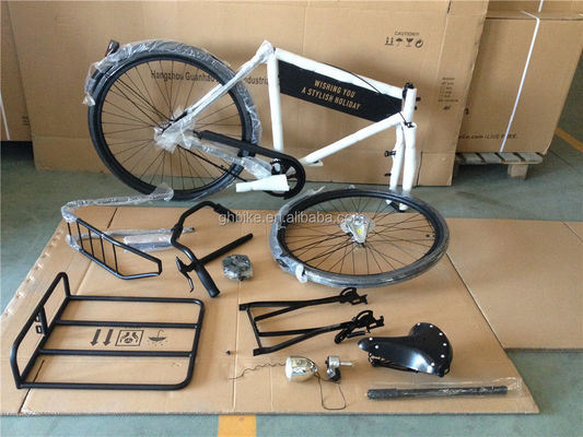 クオボハブとアルミニウムリーム 装備 シングルスピード ヴィンテージスタイル レトロ 男性用自転車