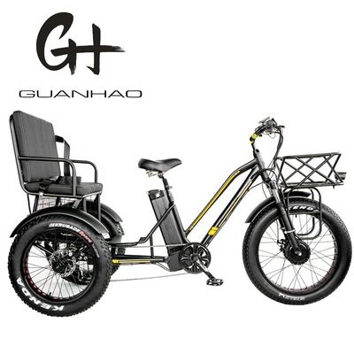 ダウンチューブ 48V 750W 17AH リチウムバッテリー 45KM/H バファング フロントモーター 電動乗用車 三輪車