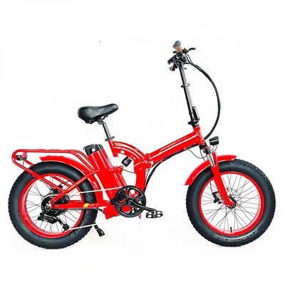 タイヤ幅 20*4&quot; 48V 21ah リチウム電池 1000W 電動全懸垂折り自転車