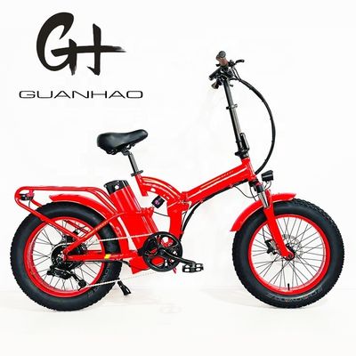 タイヤ幅 20*4&quot; 48V 21ah リチウム電池 1000W 電動全懸垂折り自転車