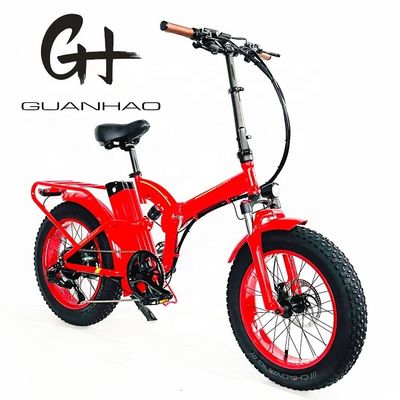 タイヤ幅 20*4&quot; 48V 21ah リチウム電池 1000W 電動全懸垂折り自転車