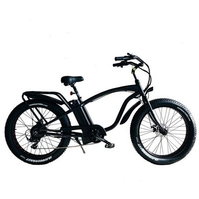 26&quot; 1000W バファング 後部モーター 脂肪タイヤ 電動貨物 ビーチクルーザー バイク 48V 21AH リチウムバッテリー