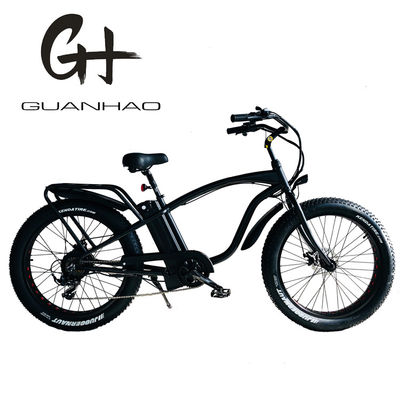 26&quot; 1000W バファング 後部モーター 脂肪タイヤ 電動貨物 ビーチクルーザー バイク 48V 21AH リチウムバッテリー