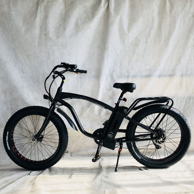 26&quot; 1000W バファング 後部モーター 脂肪タイヤ 電動貨物 ビーチクルーザー バイク 48V 21AH リチウムバッテリー