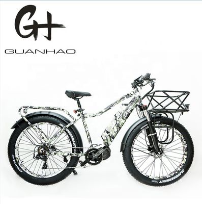 26x4.0 インチ マウンテン電気タイヤ自転車 1000Wダイバーモーターとフロントキャリア