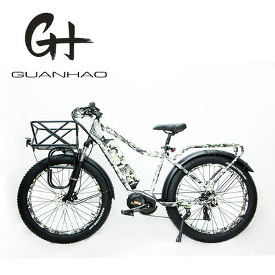 26x4.0 インチ マウンテン電気タイヤ自転車 1000Wダイバーモーターとフロントキャリア