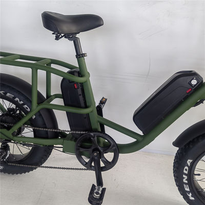 1000W 48V 34A 折りたたむフレーム 電動貨物自転車 20 インチ太いタイヤとバックキャリア