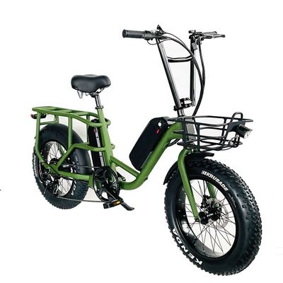 20&quot; 48V 34AH リチウムバッテリー 1000W 50KM/H アルミフレーム 7スピード 貨物 電動 双電池ハイブリッド 脂肪雪タイヤ 4.0 自転車