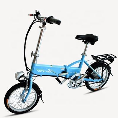 16インチミニ折りたたみ自転車 24V 250Wモーターと10AHリチウム電池ギアシングルスピード
