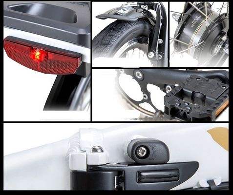 CE認証 20インチミニ電気折りたたみ自転車 7速ギアと10.5AHバッテリー