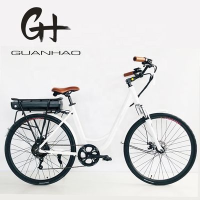 48V 14AH リチウム電池 7 スピード アルミフレーム 電動 レディース自転車 700C 500W