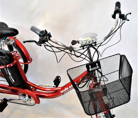 24インチ 後部ハブモーター 鉄筋 7速 36V350W 35KM/H ユニセックス 成人用電気三輪車