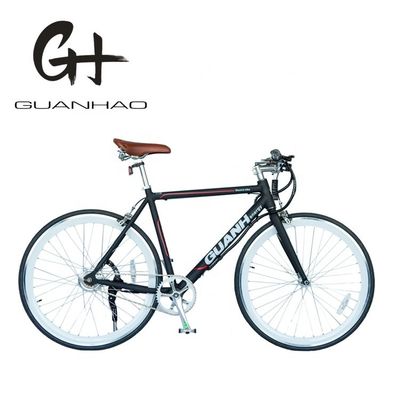 700C アルミ 電動自転車 CE EN15194 認証 36V 350W モーター 10.8AH 隠されたリチウム電池