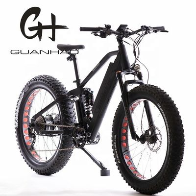 8 スピードギア 26インチ 48V 17Ah リチウム電池 1000W バファングミドルモーター付き電気マウンテンバイク