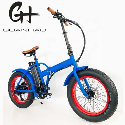 コンパクト 20インチ 500W 48V 14AH 28MPH 電動折りたたみ自転車 脂肪タイヤ折りたたみ電気自転車 スノーEBIKE