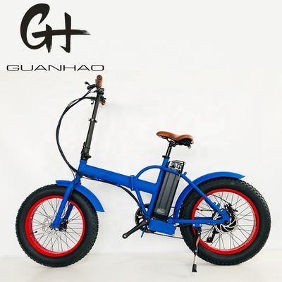 コンパクト 20インチ 500W 48V 14AH 28MPH 電動折りたたみ自転車 脂肪タイヤ折りたたみ電気自転車 スノーEBIKE
