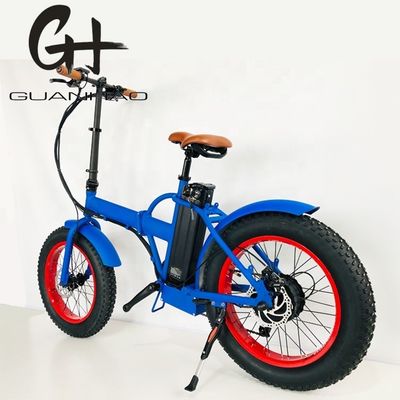 コンパクト 20インチ 500W 48V 14AH 28MPH 電動折りたたみ自転車 脂肪タイヤ折りたたみ電気自転車 スノーEBIKE
