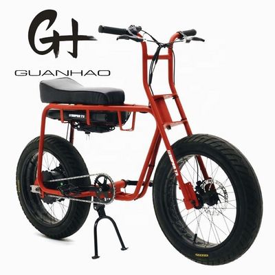 ディスクブレーキ 20インチ 750w 1000w ダブルバッテリー 電動ファットタイヤ マウンテンバイク ヴィンテージ 2 シート ビーチクルーザー マックス 50KM/H エバイク