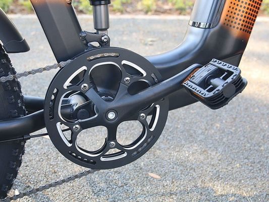 1000W 14AH フルサスペンションフレーム 20&quot;x4.0 太いタイヤ 大型フラットスノータイヤ ディスクブレーキ エバイク