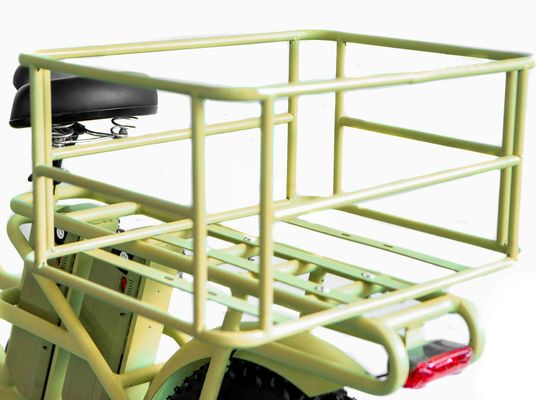 アルミ合金フレーム 48V34AH 1000W ダブルバッテリーと2つのバスケットを持つ脂肪タイヤエバイク