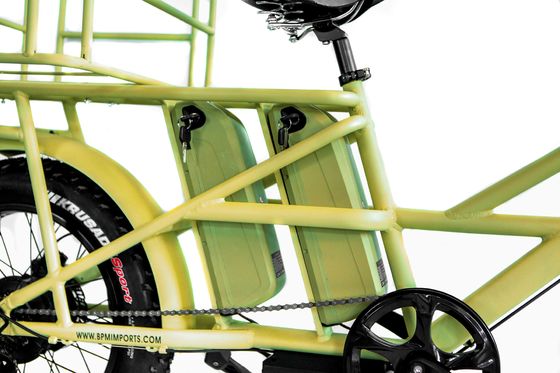 アルミ合金フレーム 48V34AH 1000W ダブルバッテリーと2つのバスケットを持つ脂肪タイヤエバイク