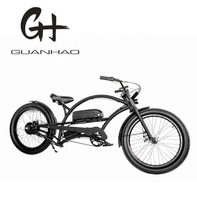 シングルスピード 750W 28MPH 48V 17AH 24インチ 3.0 タイヤ チョッパー 電動自転車 ビーチクルーザー