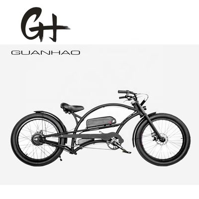 シングルスピード 750W 28MPH 48V 17AH 24インチ 3.0 タイヤ チョッパー 電動自転車 ビーチクルーザー