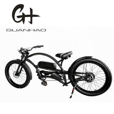 シングルスピード 750W 28MPH 48V 17AH 24インチ 3.0 タイヤ チョッパー 電動自転車 ビーチクルーザー