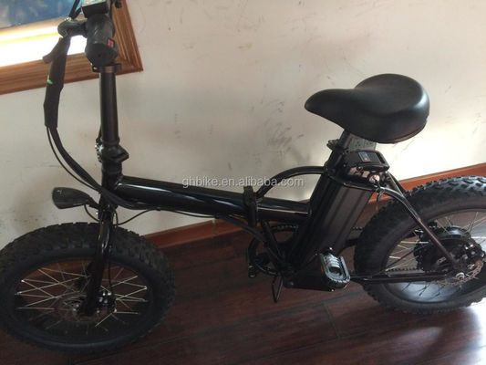 10.5 AH バッテリー容量 500W 折りたたむ脂肪タイヤ 折りたたむ電動自転車 E自転車自転車
