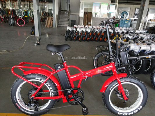 10.5 AH バッテリー容量 500W 折りたたむ脂肪タイヤ 折りたたむ電動自転車 E自転車自転車