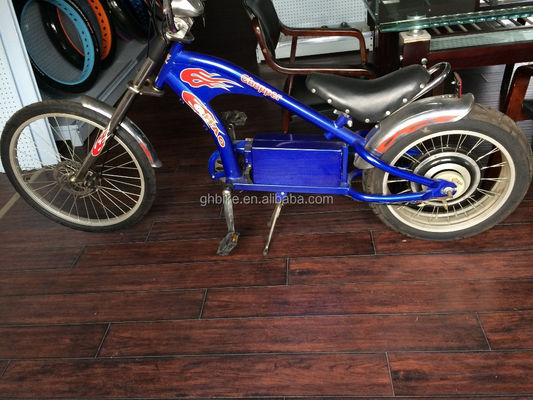 電気自転車 成人用 チョッパー プラスチックペダルとブラシレスモーターの自転車