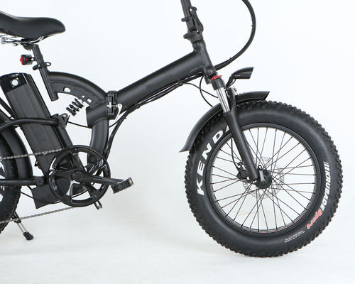 48V 14Ah リチウムバッテリー サムスン 7 スピード 750W 20&quot; 4.0 フルサスペンションフレーム 折りたたむEバイク