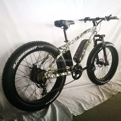 26インチ 750W カモフラージュ 軍用色 雪 電動自転車 48V NO 折りたたみ