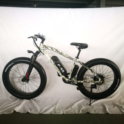 26インチ 750W カモフラージュ 軍用色 雪 電動自転車 48V NO 折りたたみ
