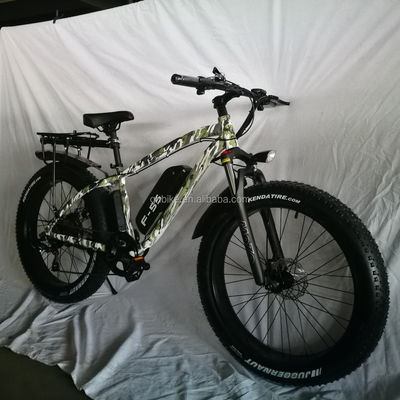 26インチ 750W カモフラージュ 軍用色 雪 電動自転車 48V NO 折りたたみ