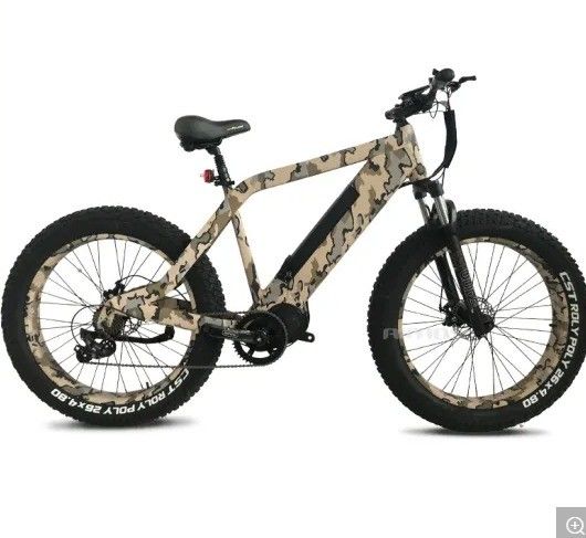26インチ 高速 48V 750W 1000W バファング MID モーター 脂肪タイヤ 電動自転車